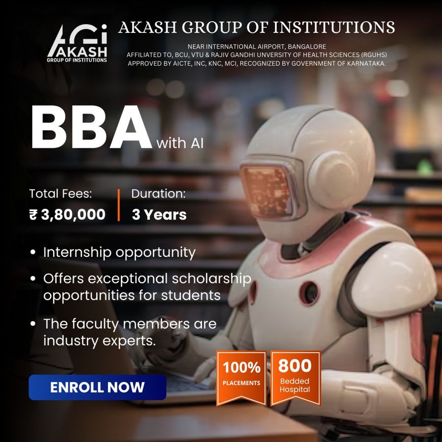 Admission Open for BBA with AI at Akash Group of Institutions, Bengaluru/Bangalore