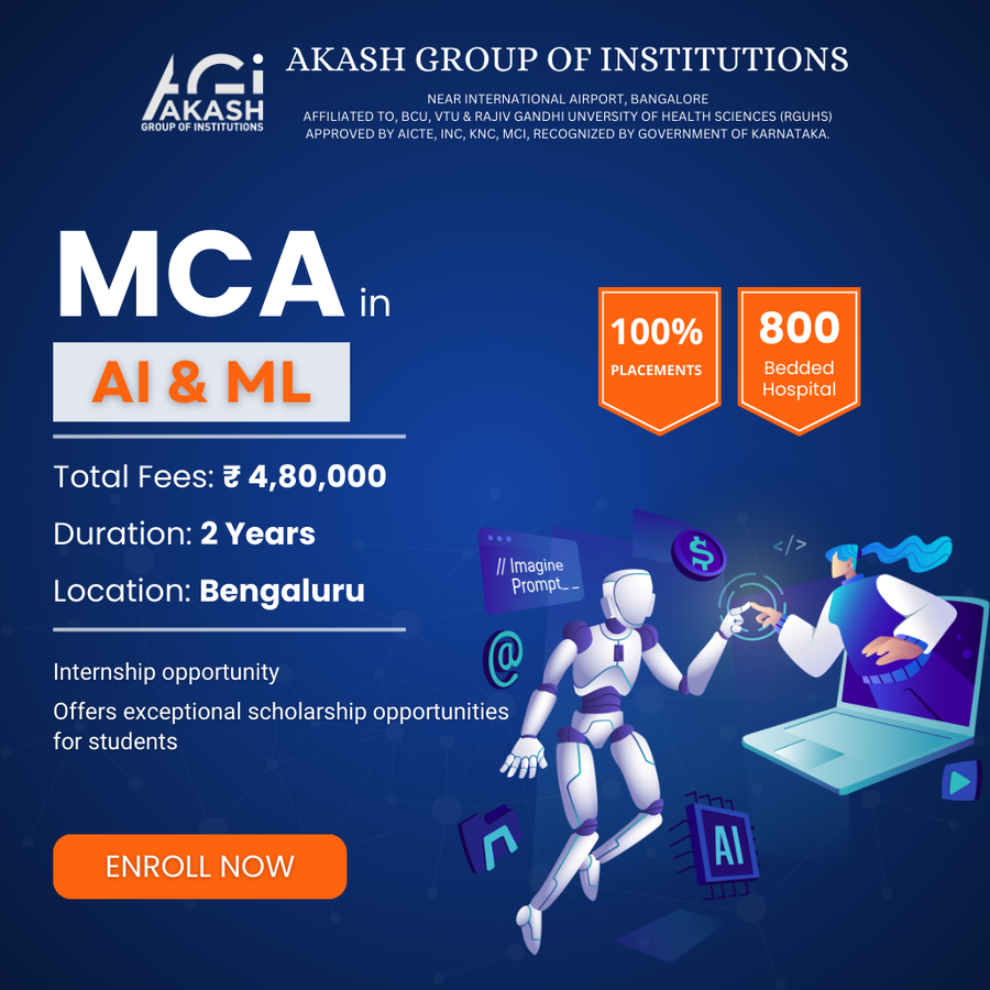 Admission Open for MCA in AI & ML at Akash Group of Institutions, Bengaluru/Bangalore