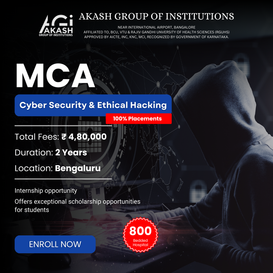 Admission Open for MCA in Cyber Security at Akash Group of Institutions, Bengaluru/Bangalore