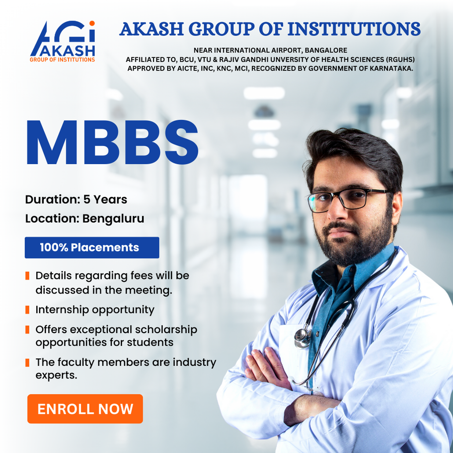 Admission Open for MBBS at Akash Group of Institutions, Bengaluru/Bangalore
