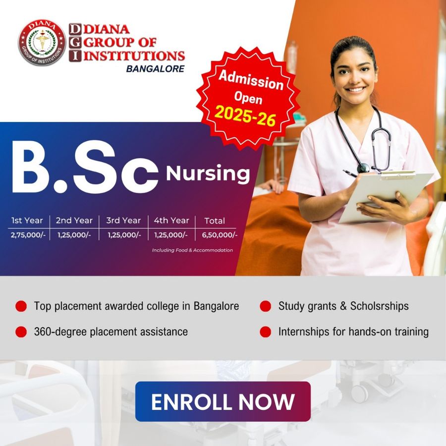 B.Sc in Nursing at Diana Group of Institutions, Bengaluru/Bangalore