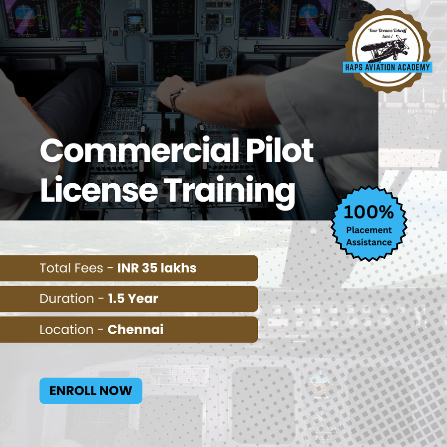 Commercial Pilot License Training at HAP'S Aviation Academy, Coimbatore