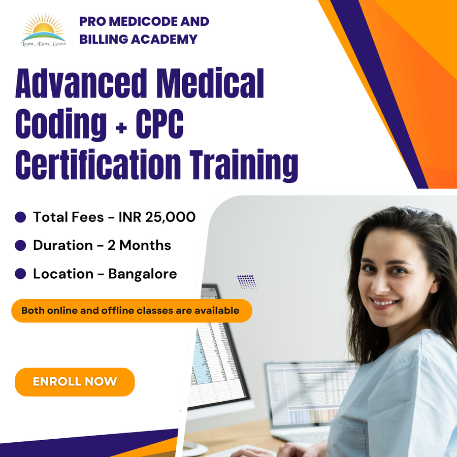 Advanced Medical Coding CPC Certification Training at Pro Medicode And Billing Academy, Bengaluru/Bangalore