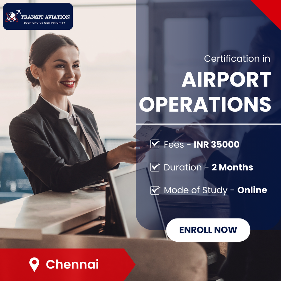 Certification in Airport Operations  at Transit Aviation Academy, Chennai