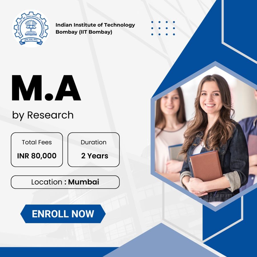 Admission Open for M.A by Research at Indian Institute of Technology Bombay (IIT Bombay), Mumbai
