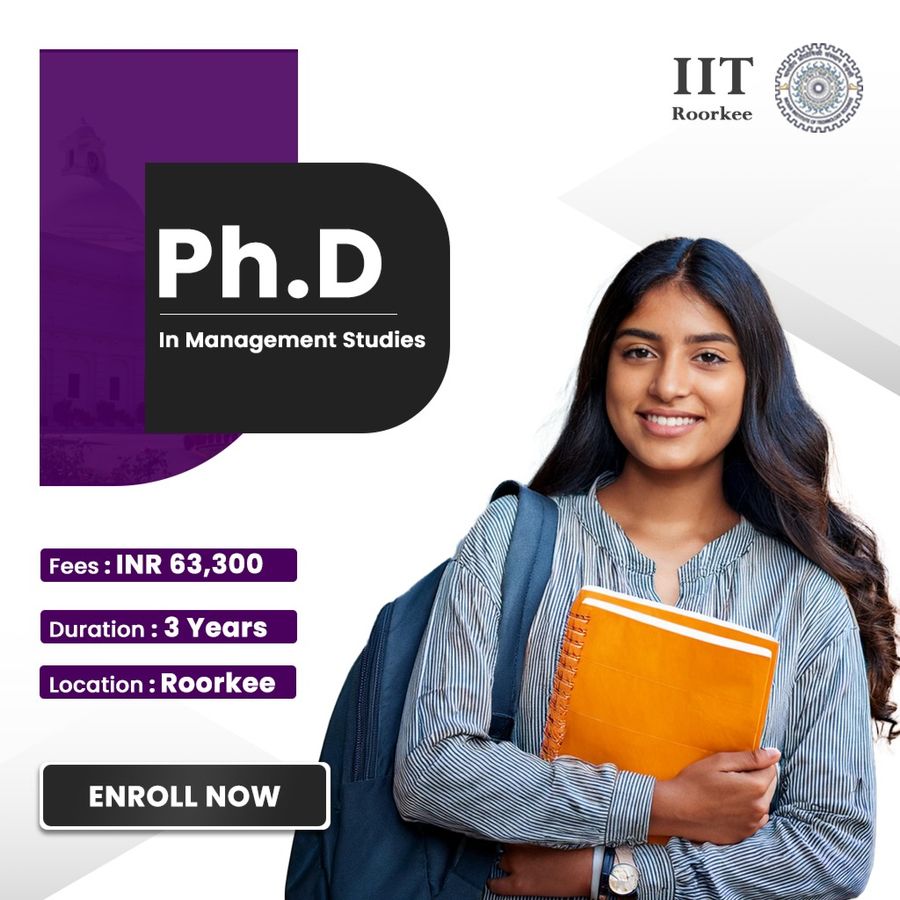 Join for Ph.D In Management Studies at Indian Institute of Technology Roorkee, Roorkee