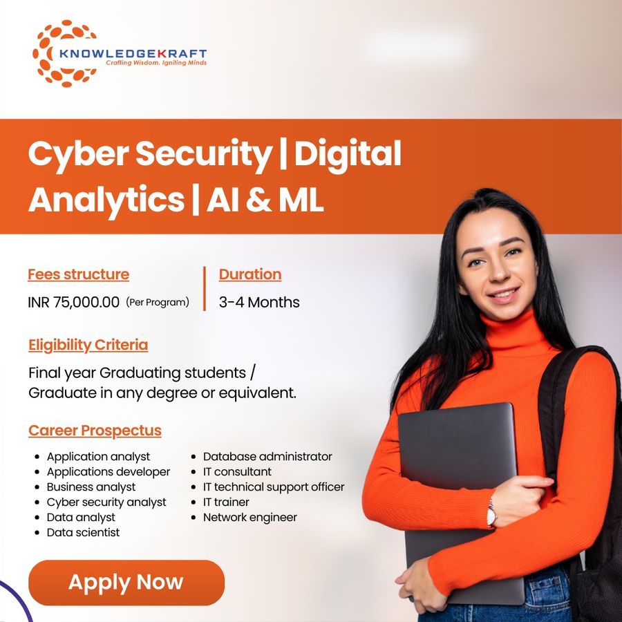 Certificate Program in Cyber Security, AI & ML at KnowledgeKraft Educational Trust, Bengaluru/Bangalore
