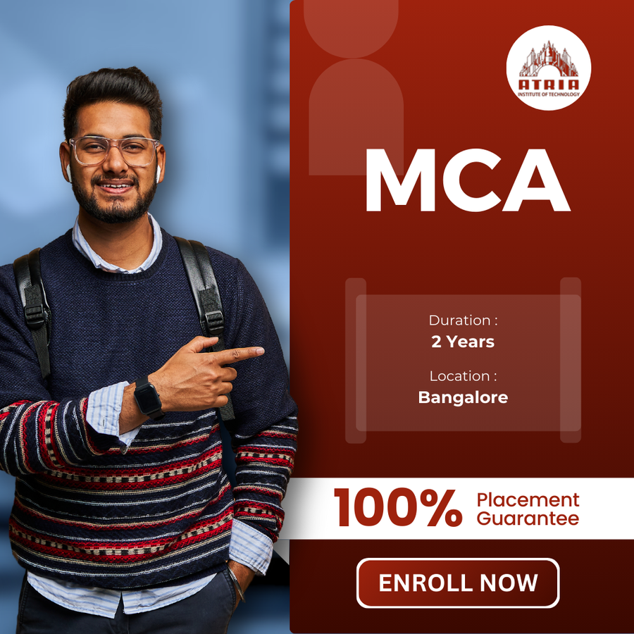 Admission Open for MCA at Atria Institute of Technology , Bengaluru/Bangalore