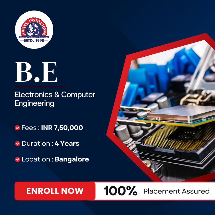Join B.E in Electronics & Computer Engineering at Aditya Group Of Institutions, Bengaluru/Bangalore