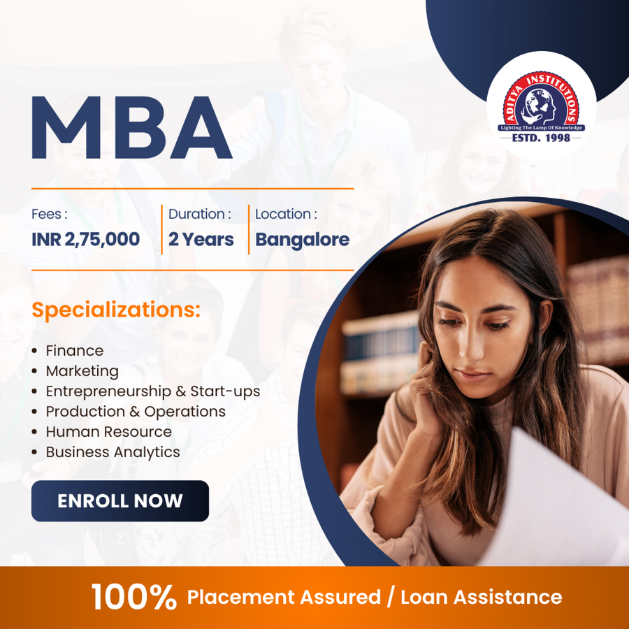 Admission Open MBA at Aditya Group of Institutions, Bengaluru/Bangalore