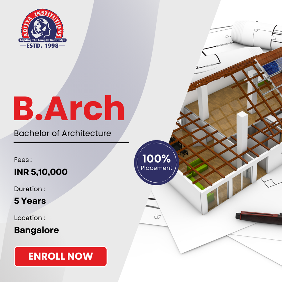 Admission Open for B.Arch at Aditya Group Of Institutions, Bengaluru/Bangalore