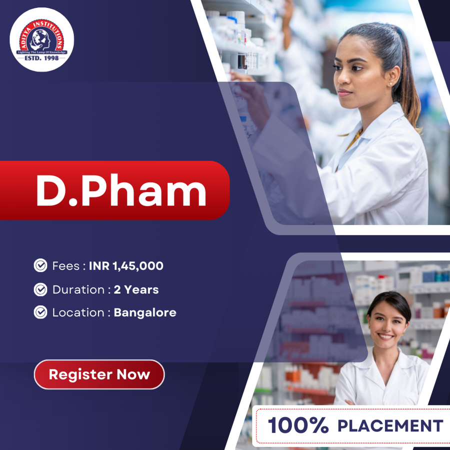 Admission Open for D.Pharm at Aditya Group Of Institutions, Bengaluru/Bangalore