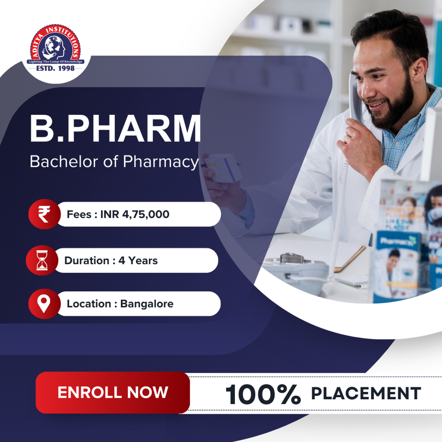 Admission Open for B.Pharm at Aditya Group Of Institutions, Bengaluru/Bangalore