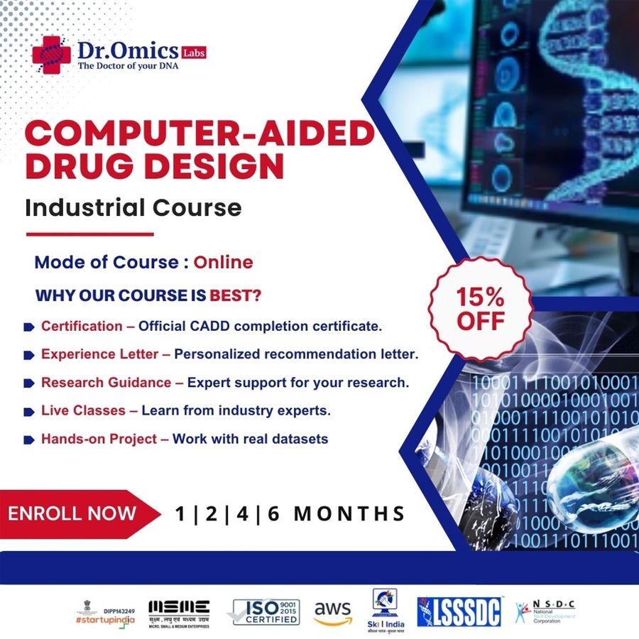 Certification in Computer-Aided Drug Design (CADD) at DrOmics Labs, Delhi/NCR