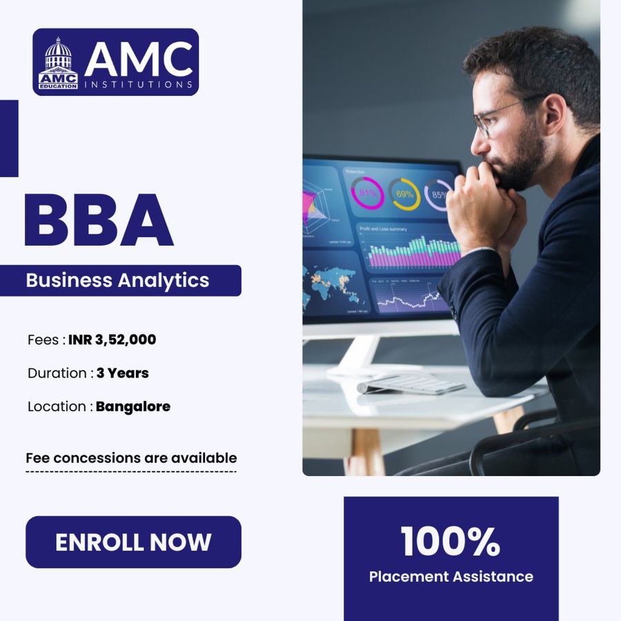Admission Open for BBA Business Analytics at AMC Institutions, Bengaluru/Bangalore