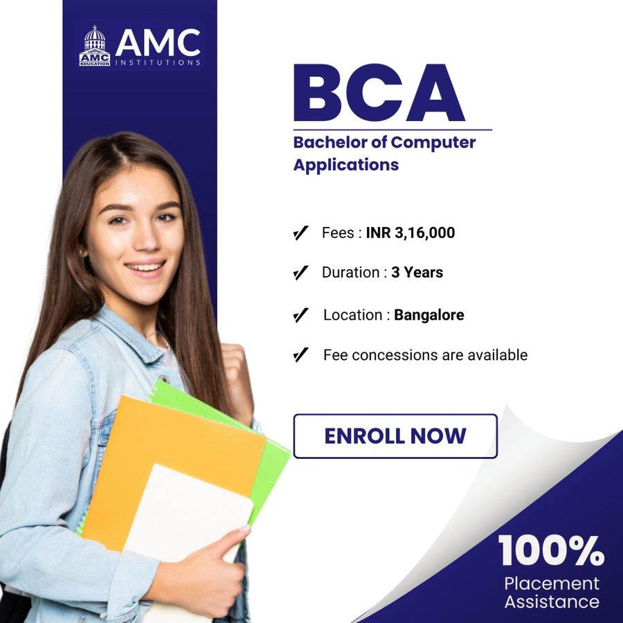 Admission Open for BCA at AMC Institutions, Bengaluru/Bangalore