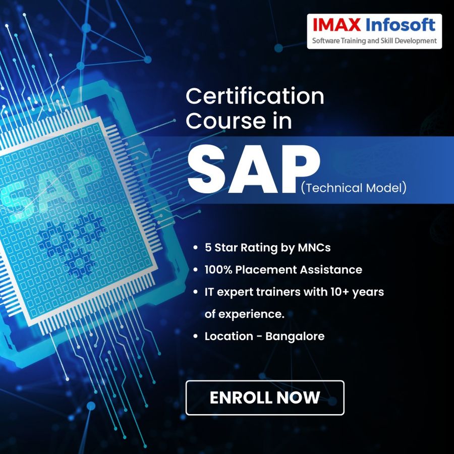 Certification Course in SAP (Technical Model) at IMAX Infosoft, Bengaluru/Bangalore