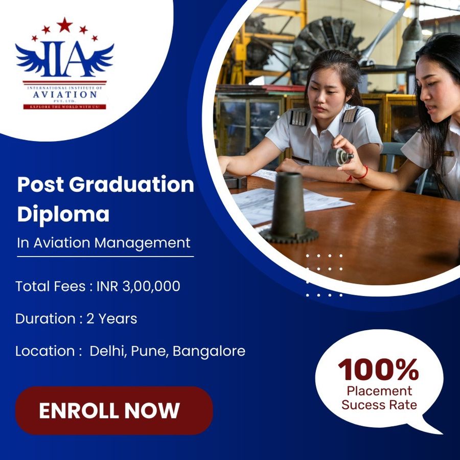 Post Graduation Diploma in Aviation Management at International Institute of Aviation Pvt Ltd, Delhi