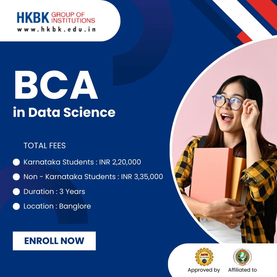 Admission Open for BCA in Data Science at HKBK Group of Institutions, Bengaluru/Bangalore