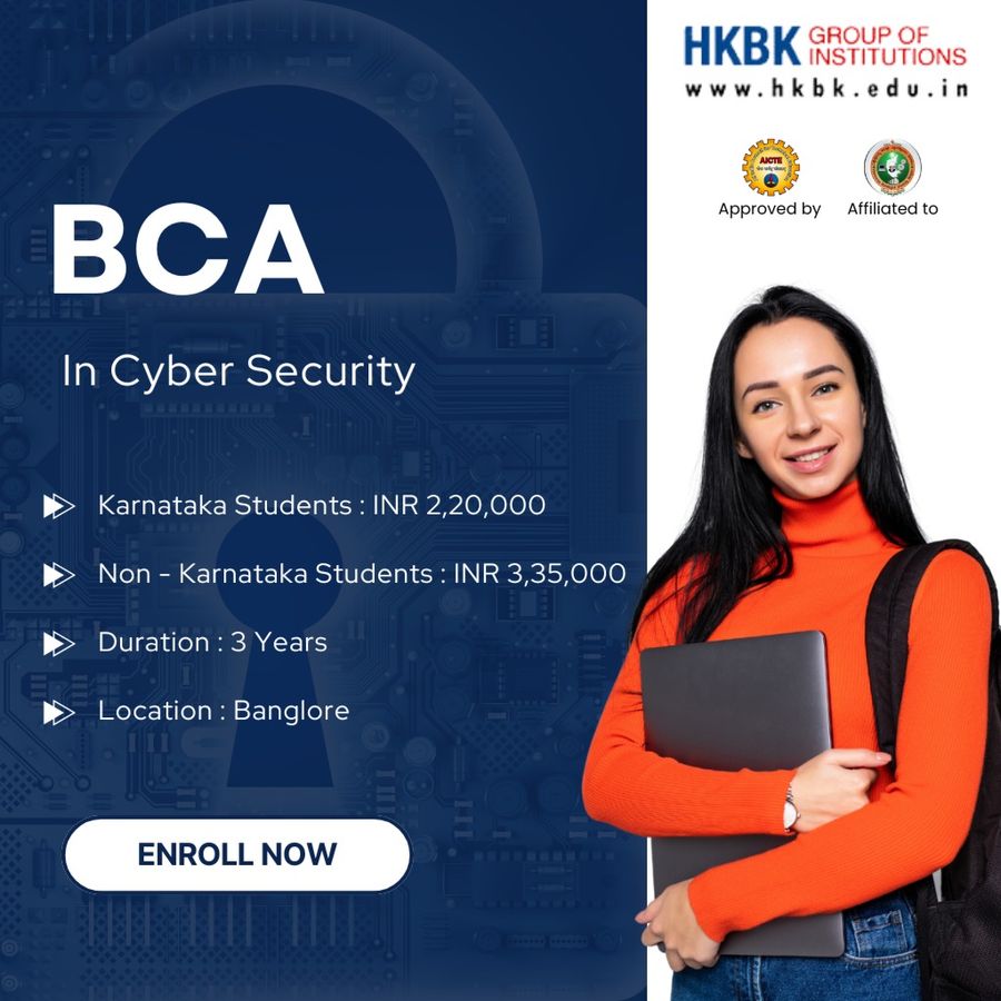 Join BCA in Cyber Security at HKBK Group of Institutions, Bengaluru/Bangalore