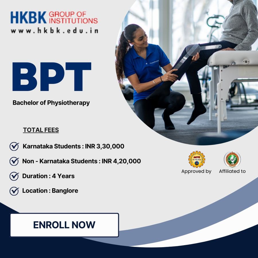 Admission Open for BPT at HKBK Group of Institutions, Bengaluru/Bangalore