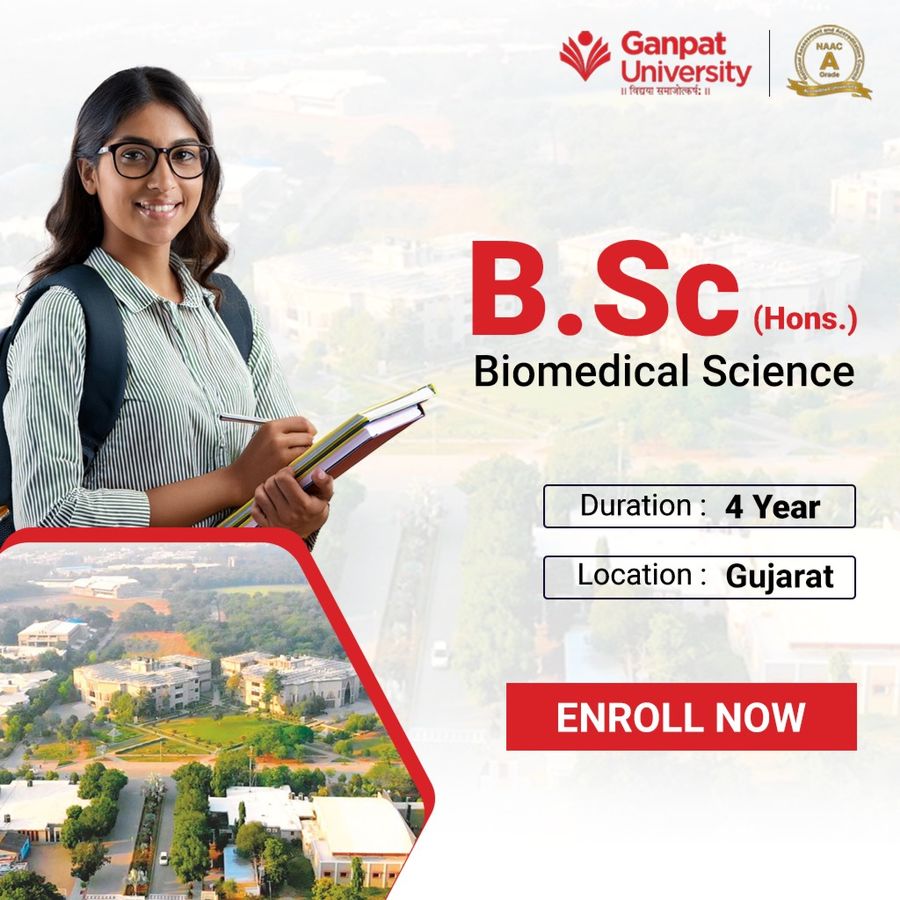 B.Sc. in Biomedical Science (Hons) at Ganpat University, Gujarat - Other