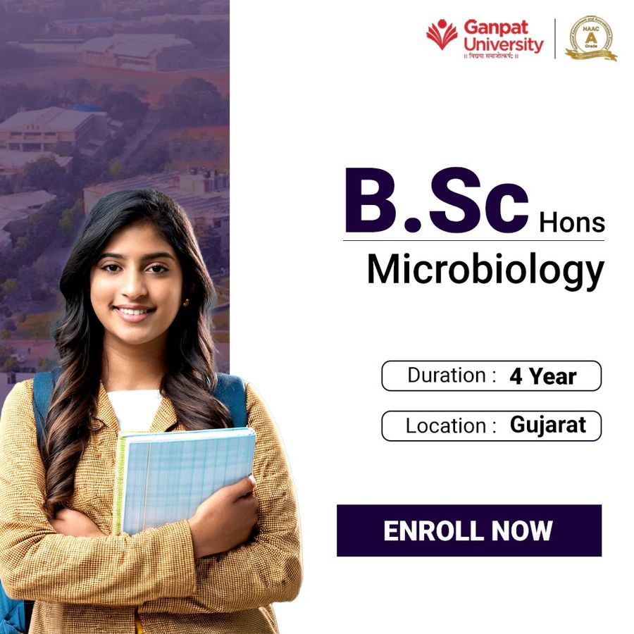 B.Sc. in Microbiology (Hons.) at Ganpat University, Gujarat - Other