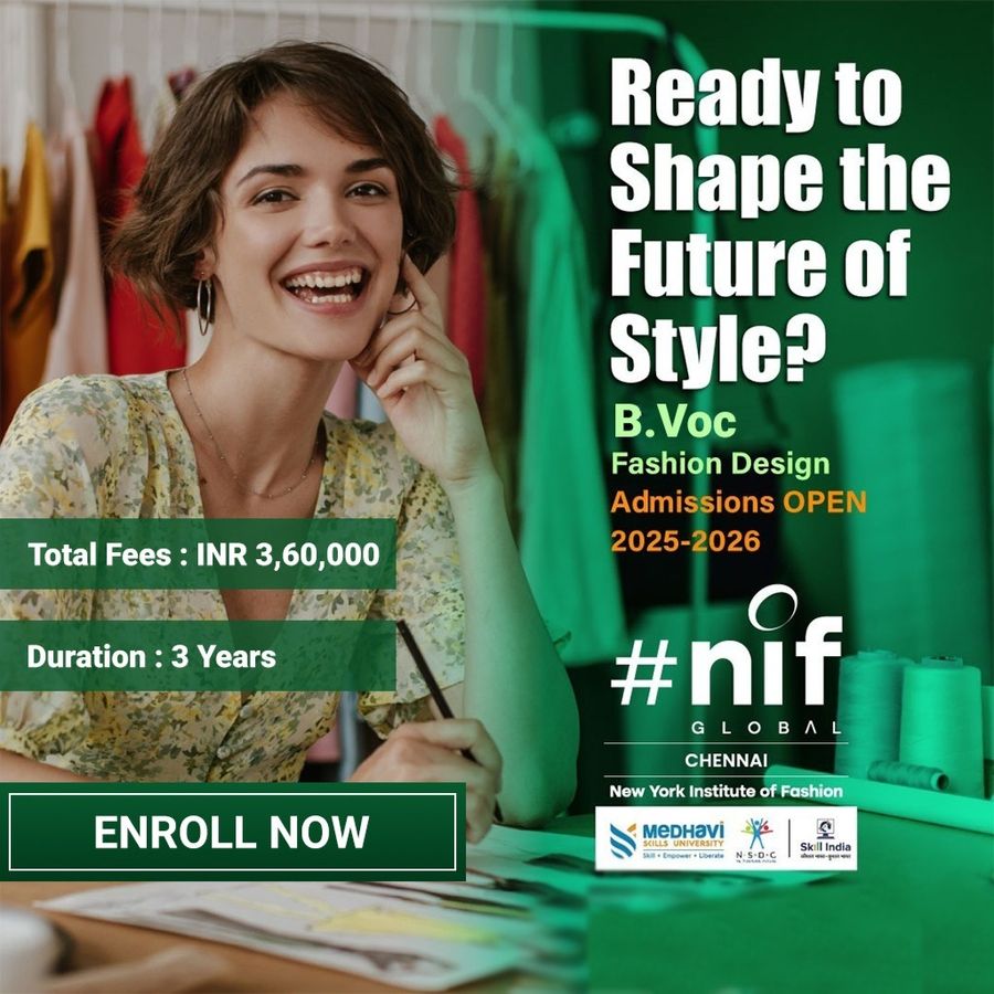 Join B.Voc in Fashion Design  at NIF Global Chennai, Chennai