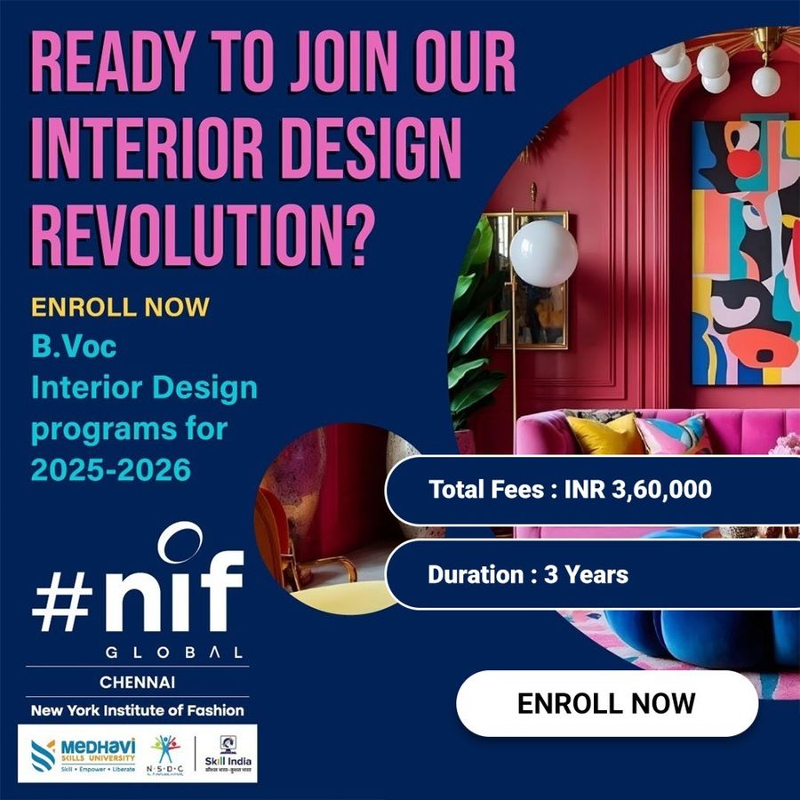 Join B.Voc Interior Design at NIF Global Chennai, Chennai