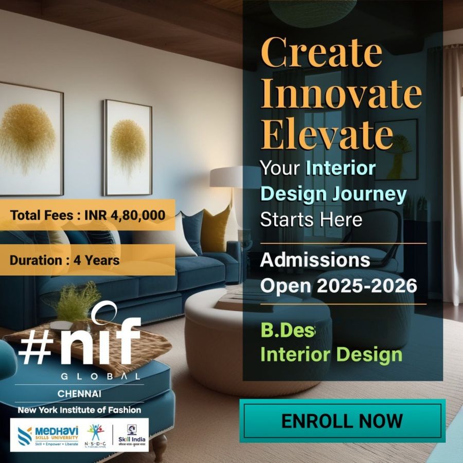 Join B.Des Interior Design at NIF Global Chennai, Chennai