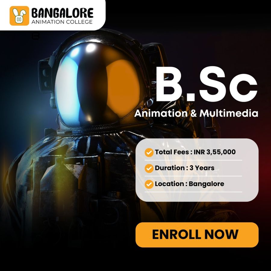 Join B.Sc. Animation & Multimedia at Bangalore Animation College, Bengaluru/Bangalore