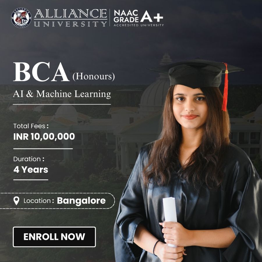 BCA (Honours) - AI and ML at ALLIANCE UNIVERSITY, Bengaluru/Bangalore