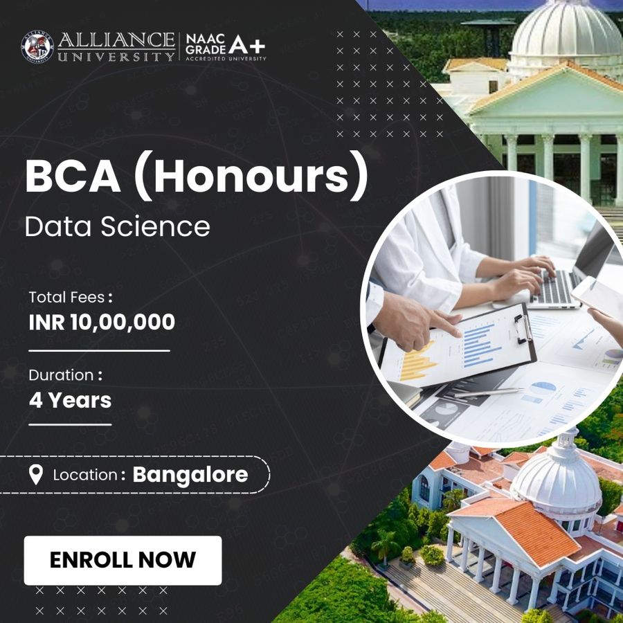BCA (Honours) – Data Science at Alliance University, Bengaluru/Bangalore