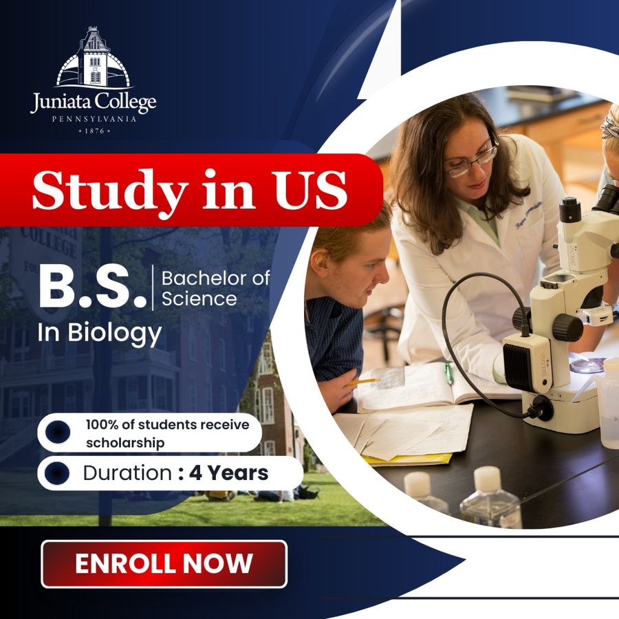 B.S. in Biology at Juniata College, United States