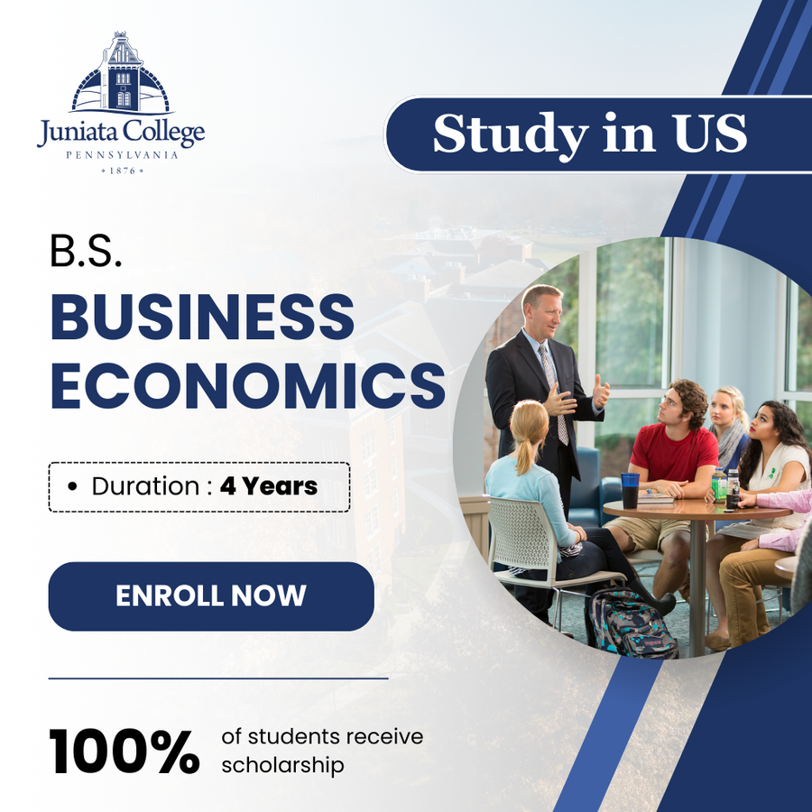 B.S. in Business: Economics at Juniata College, United States