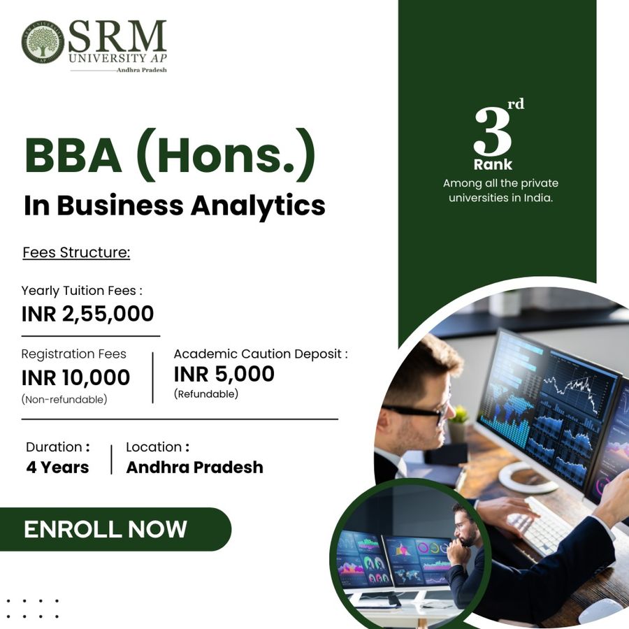 BBA (Hons.) in Business Analytics at SRM University-AP, Andhra Pradesh - Other