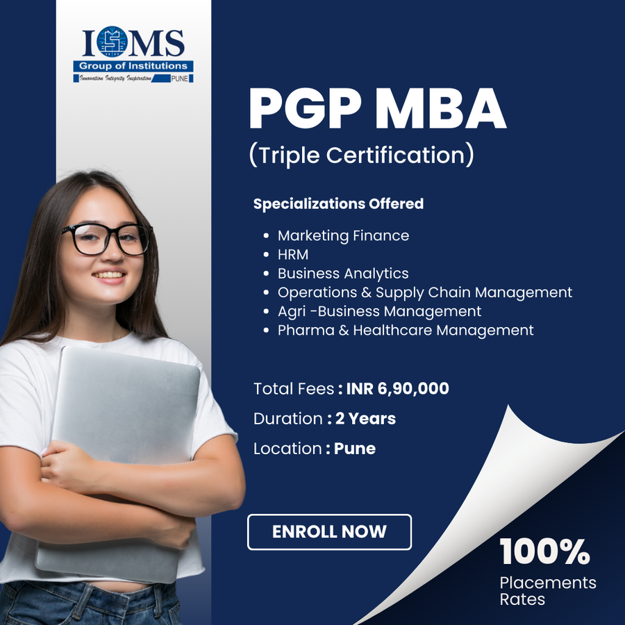 PGP MBA (Triple Certification) at ISMS Group of Institutions, Pune