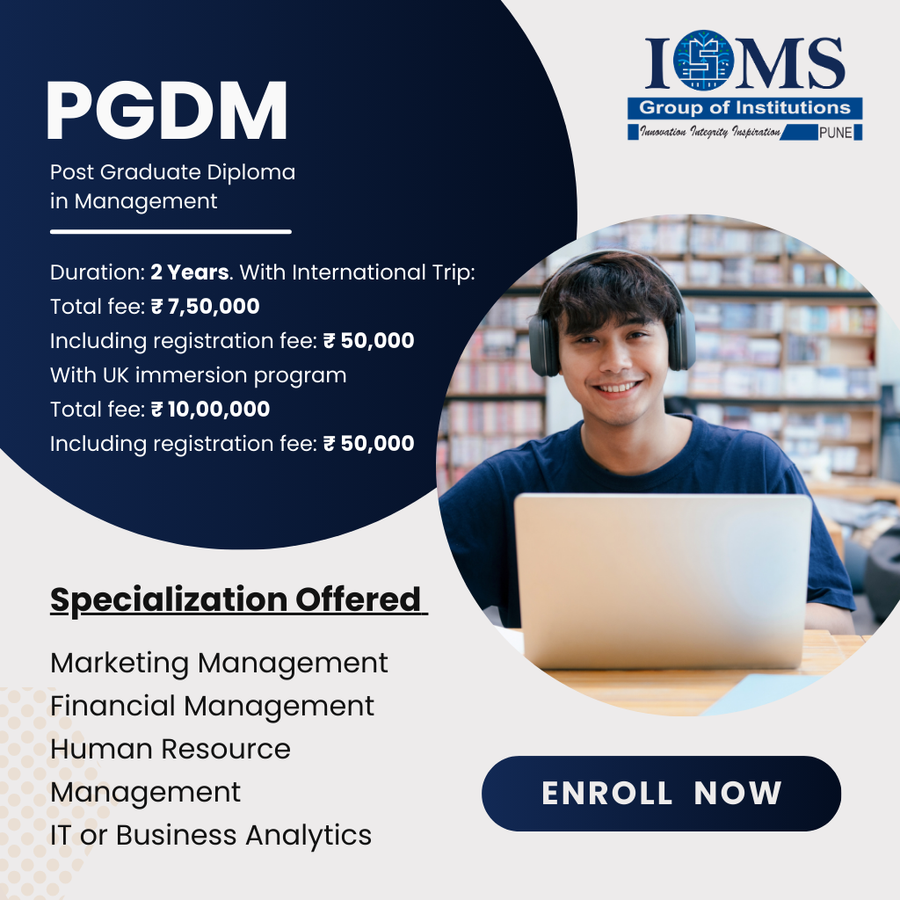 PGDM at ISMS Group of Institutions, Pune