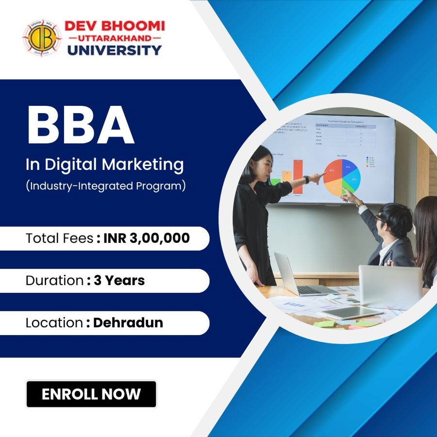 BBA in Digital Marketing (Industry-Integrated) at Dev Bhoomi Uttrakhand University, Dehradun
