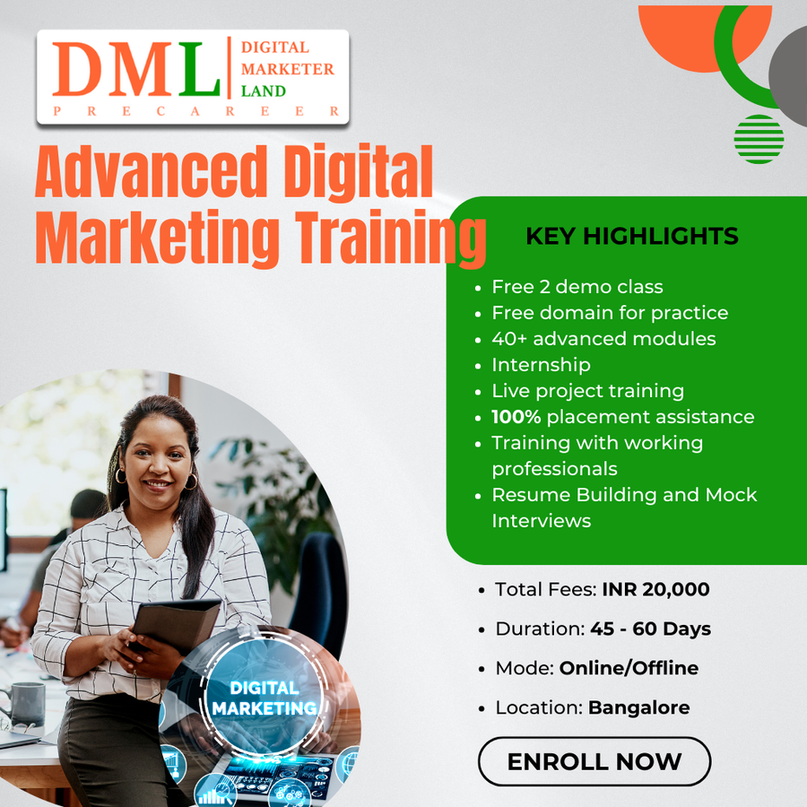 Advanced Digital Marketing Training at Digital Marketer Land, Bengaluru/Bangalore