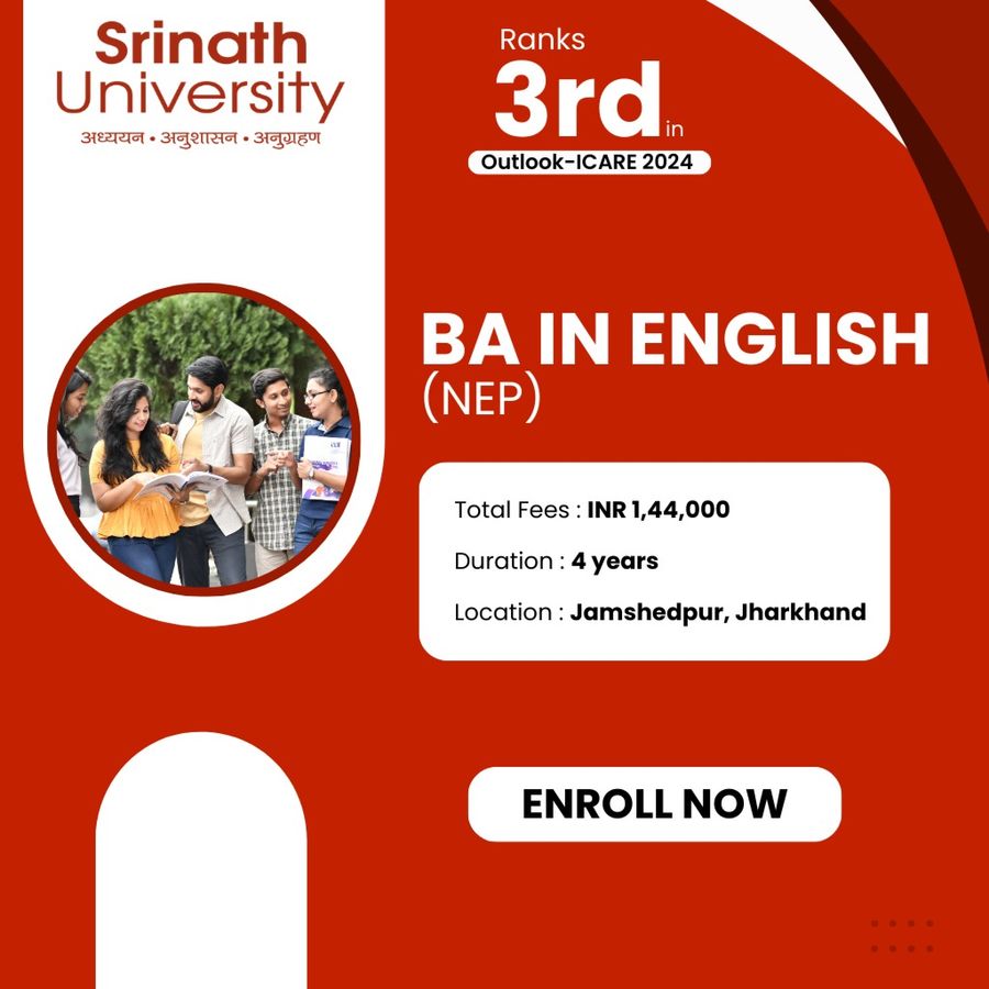 BA in English (NEP) at Srinath University, Jamshedpur