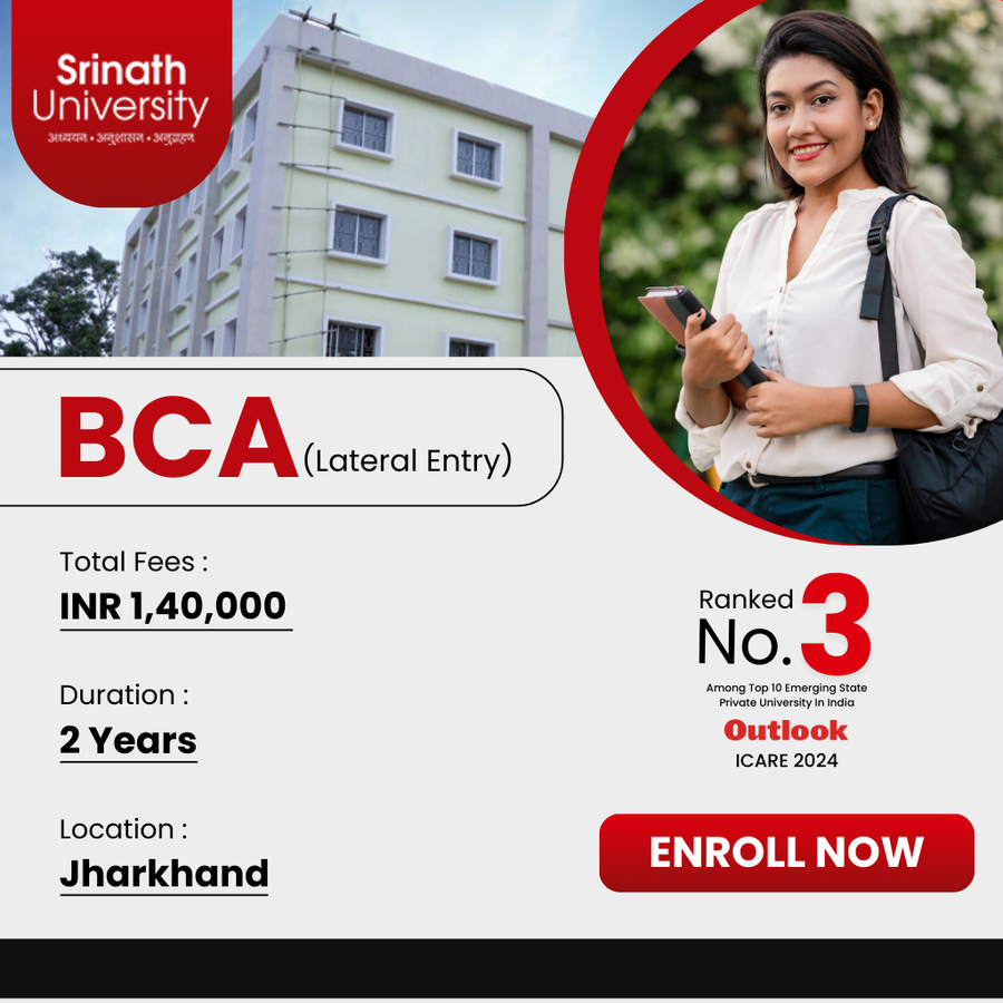 BCA (Lateral Entry) at Srinath University, Jamshedpur