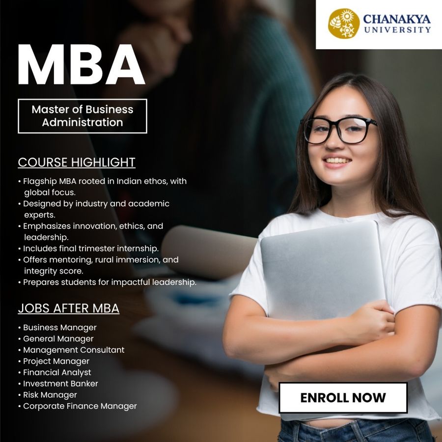 MBA at Chanakya University, Bengaluru/Bangalore