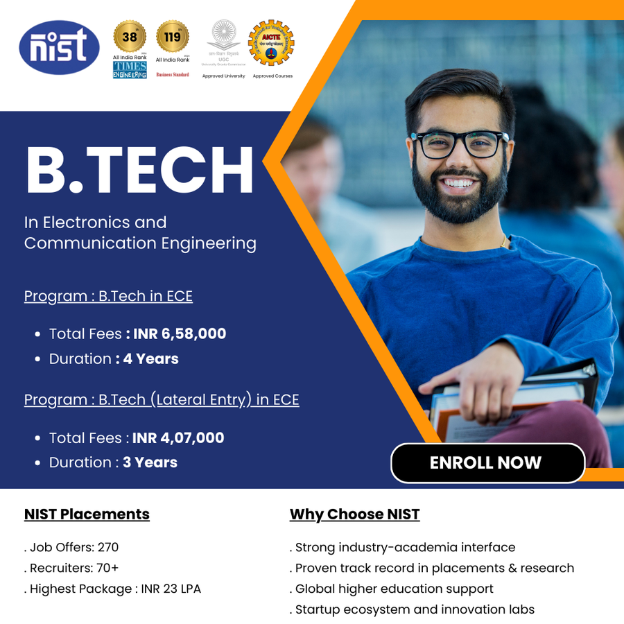 B.Tech in ECE at NIST University, Orissa - Other