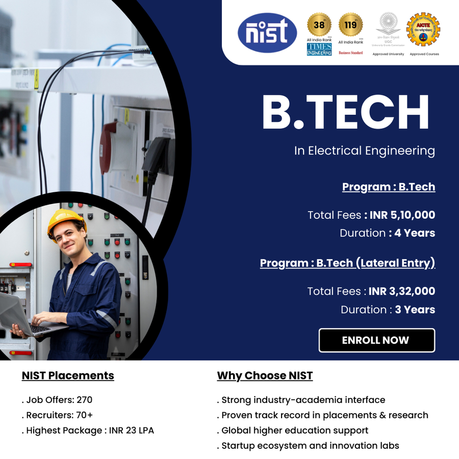 B.Tech in Electrical Engineering at NIST University, Orissa - Other