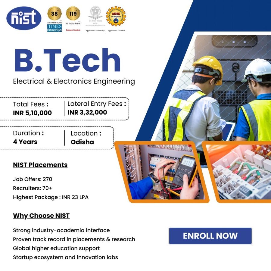 B.Tech in Electrical & Electronics Engineering at NIST University, Orissa - Other