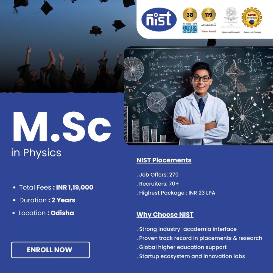 M.Sc in Physics at NIST University, Orissa - Other