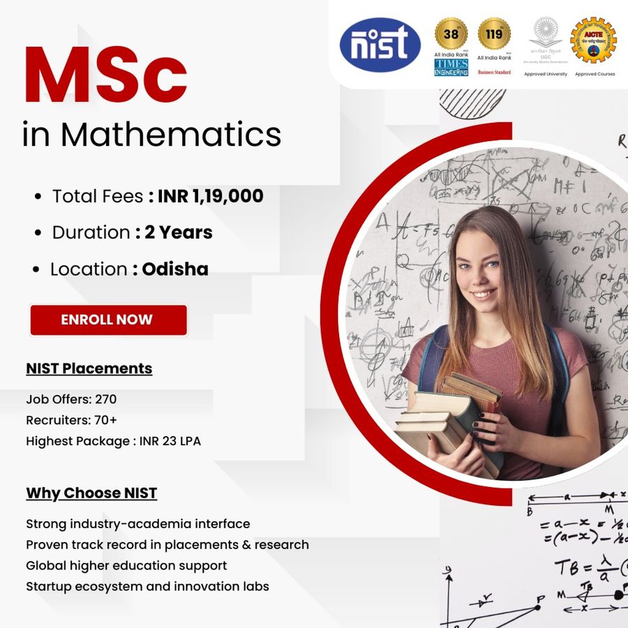 M.Sc in Mathematics at NIST University, Orissa - Other