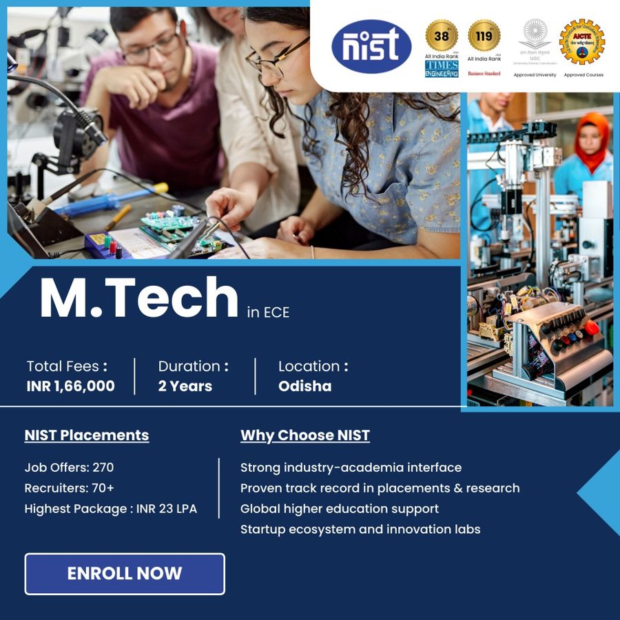 M.Tech in ECE at NIST University, Orissa - Other