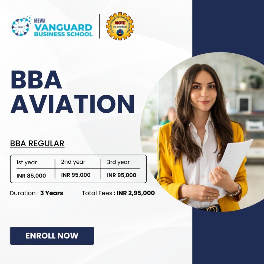 BBA Aviation at Mewa Vanguard Business School, Bengaluru/Bangalore